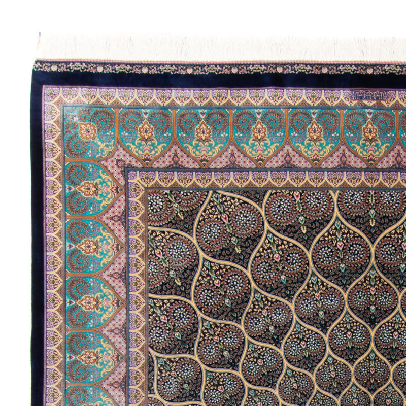 Persisk matta - Ghom - 300 x 200 cm - mörkblå