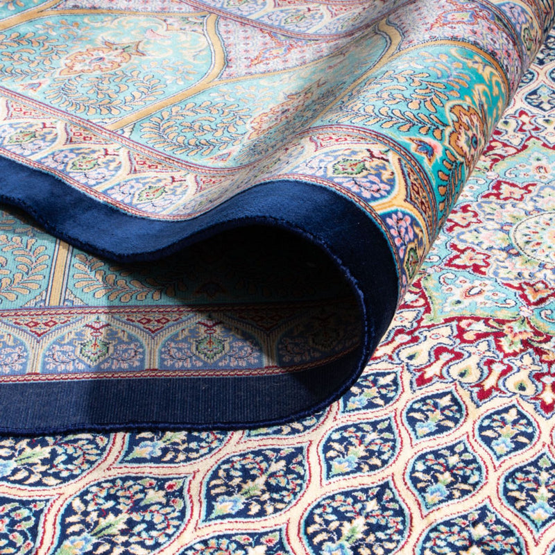 Persisk matta - Ghom - 300 x 200 cm - mörkblå