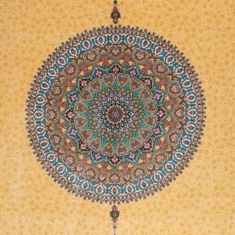 Persisk matta - Ghom - 300 x 200 cm - guld