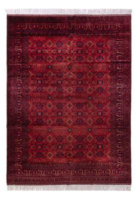 Afghansk matta - 350 x 256 cm - röd