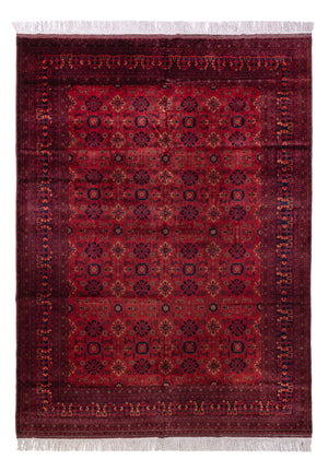 Afghansk matta - 350 x 256 cm - röd