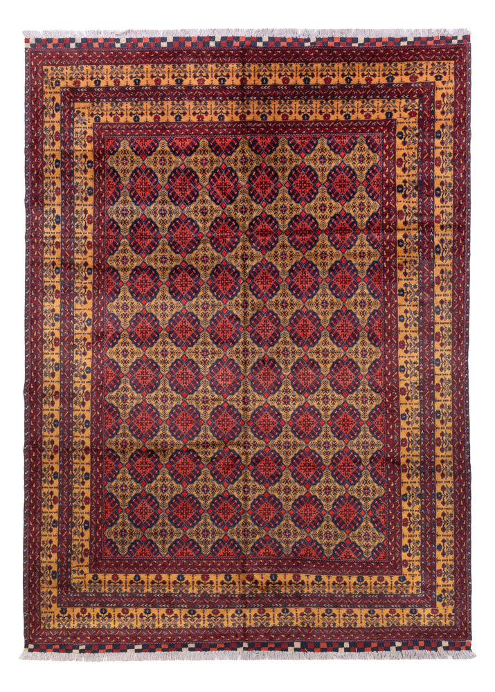 Afghansk matta - 333 x 240 cm - mörk beige