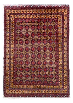 Afghansk matta - 333 x 240 cm - mörk beige