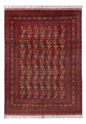 Afghansk matta - 353 x 254 cm - rost
