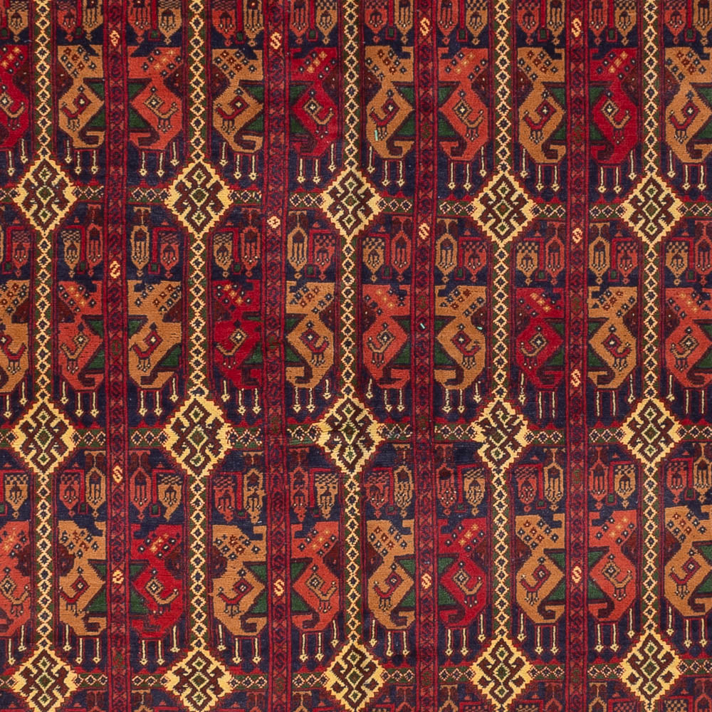 Afghansk matta - 353 x 254 cm - rost