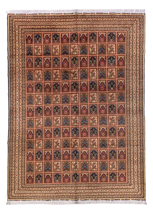 Afghansk matta - 339 x 240 cm - mörk beige