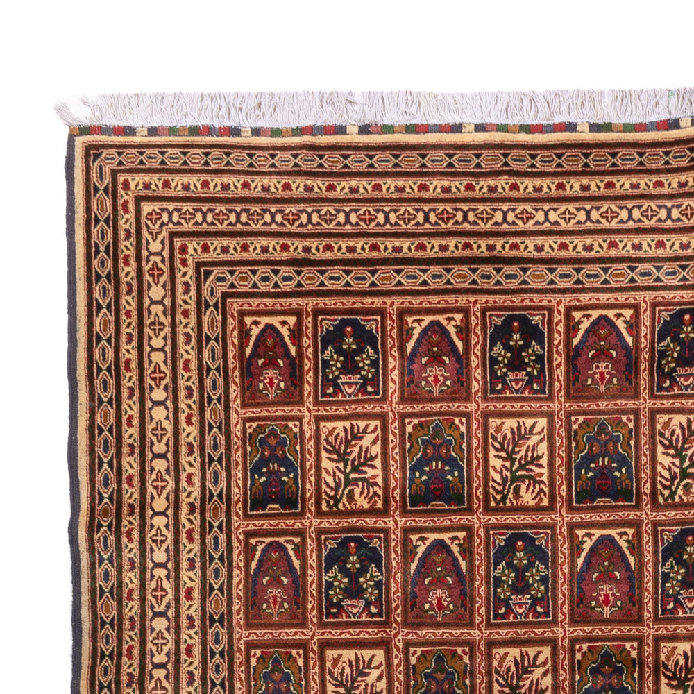 Afghansk matta - 339 x 240 cm - mörk beige