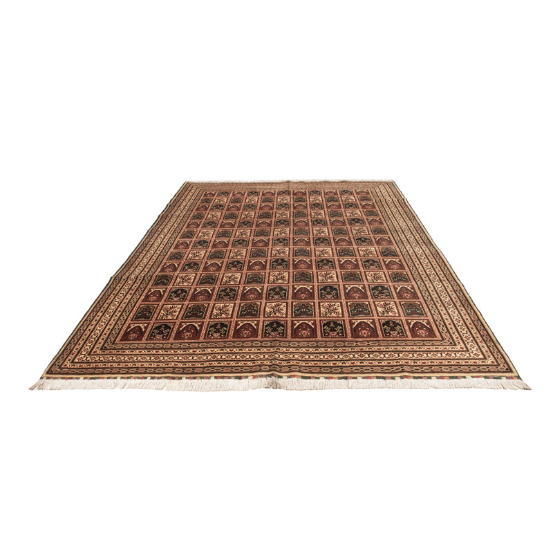 Afghansk matta - 339 x 240 cm - mörk beige