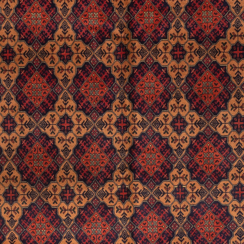 Afghansk matta - 334 x 248 cm - mörk beige