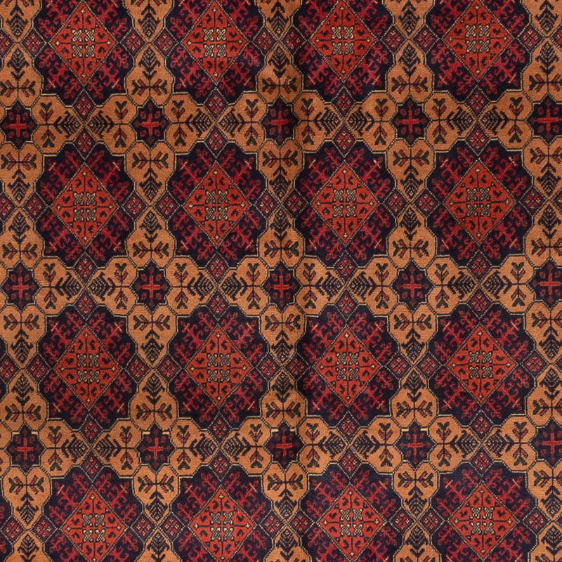 Afghansk matta - 334 x 248 cm - mörk beige