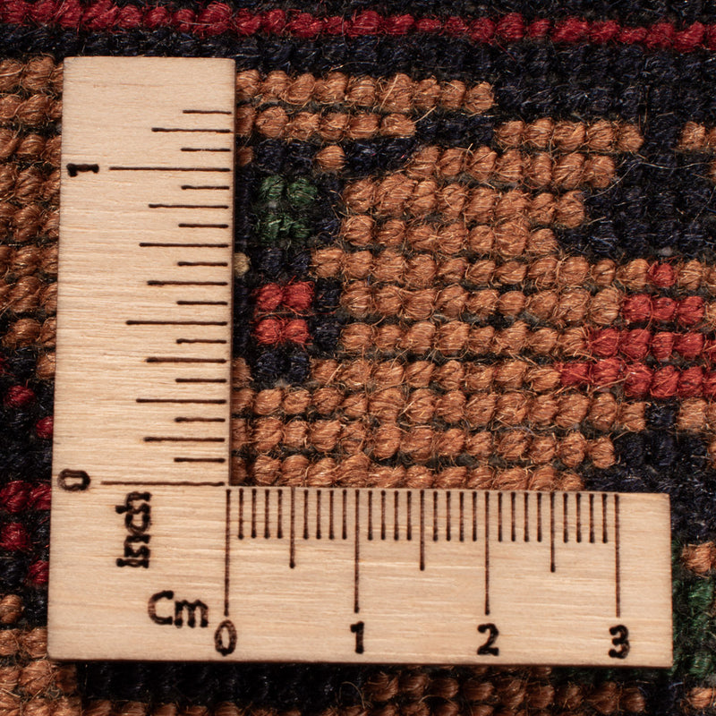 Afghansk matta - 334 x 248 cm - mörk beige