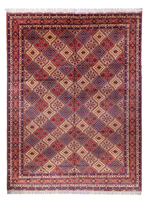 Runner Afghansk matta - 403 x 296 cm - mörk beige