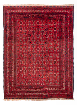 Afghansk matta - 275 x 203 cm - röd