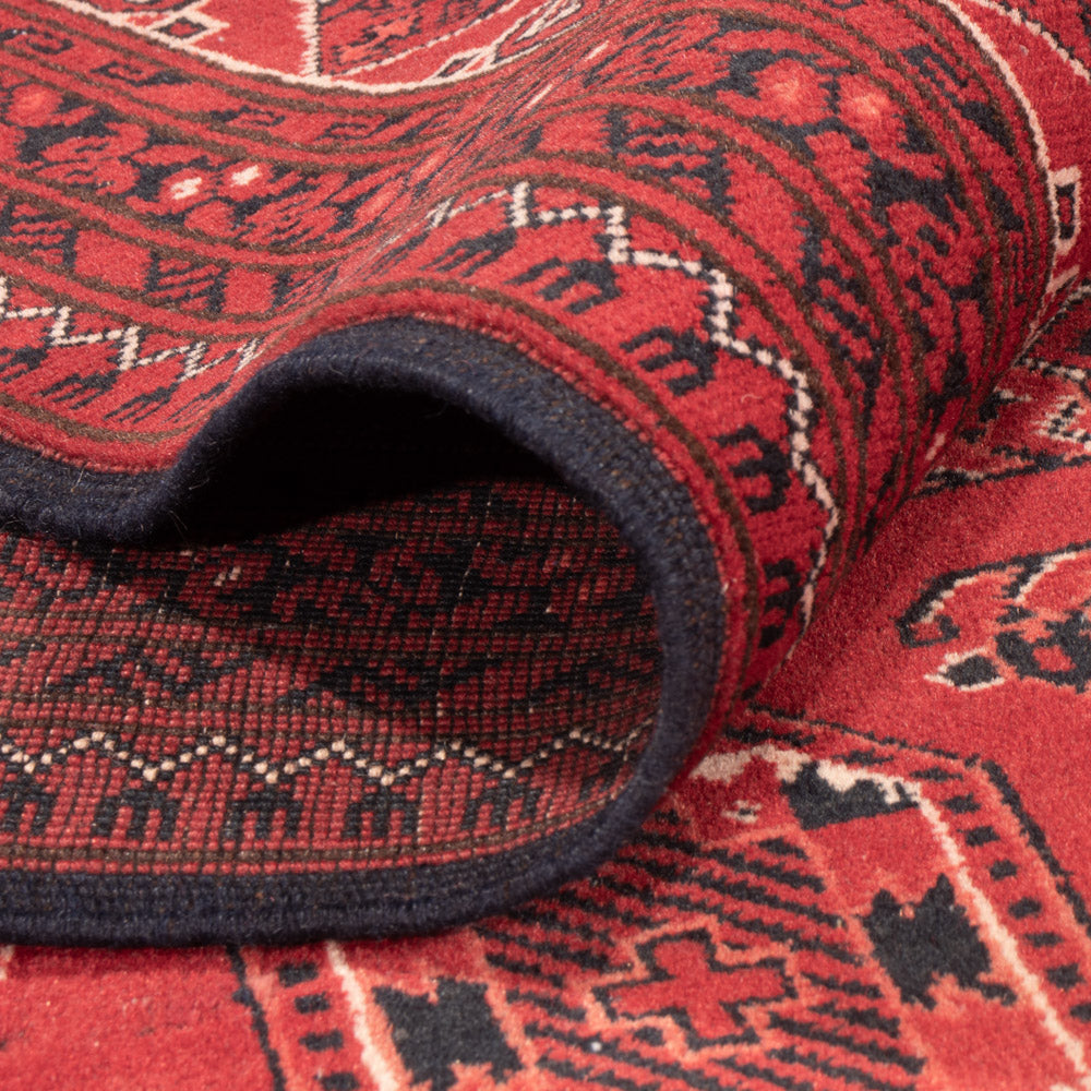 Afghansk matta - 275 x 203 cm - röd