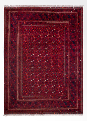Afghansk matta - Bukhara - 289 x 208 cm - röd