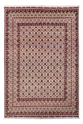 Afghansk matta - 281 x 194 cm - ljusbeige