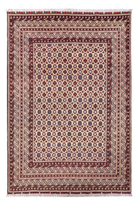 Afghansk matta - 281 x 194 cm - ljusbeige