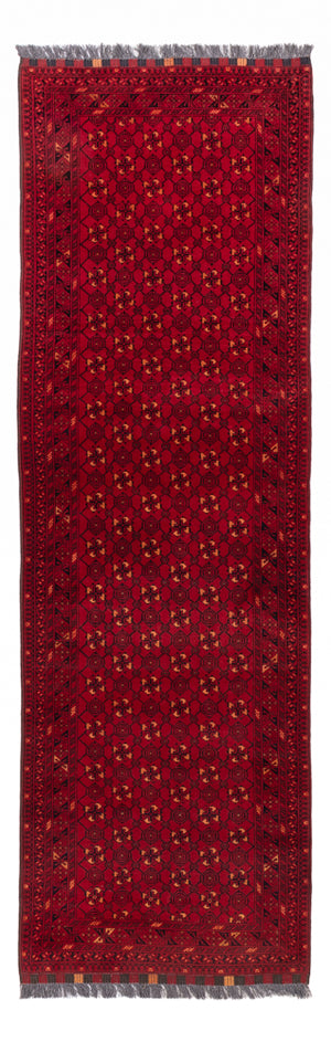 Runner Afghansk matta - Bukhara - 273 x 86 cm - röd