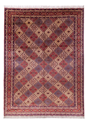 Afghansk matta - 410 x 300 cm - mörk beige