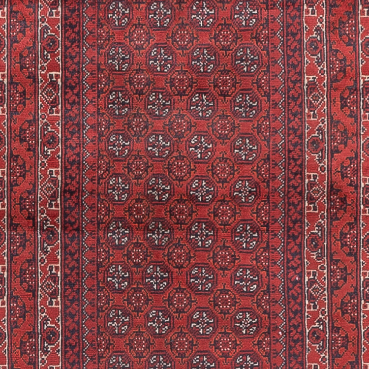 Runner Afghansk matta - Bukhara - 376 x 75 cm - röd