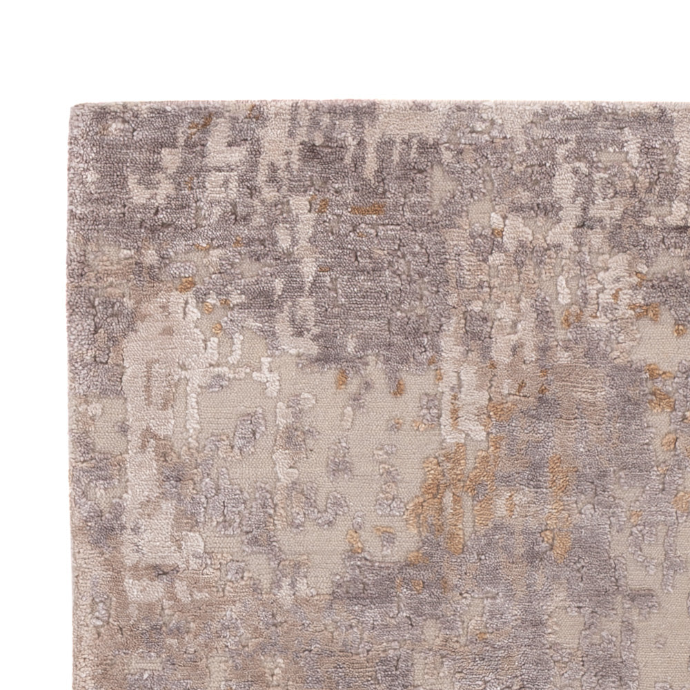 Designer Teppich - 152 x 104 cm - silber