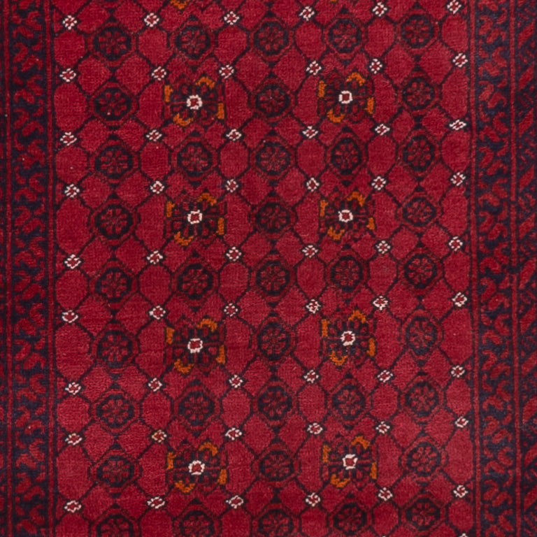 Runner Afghansk matta - Bukhara - 285 x 78 cm - röd