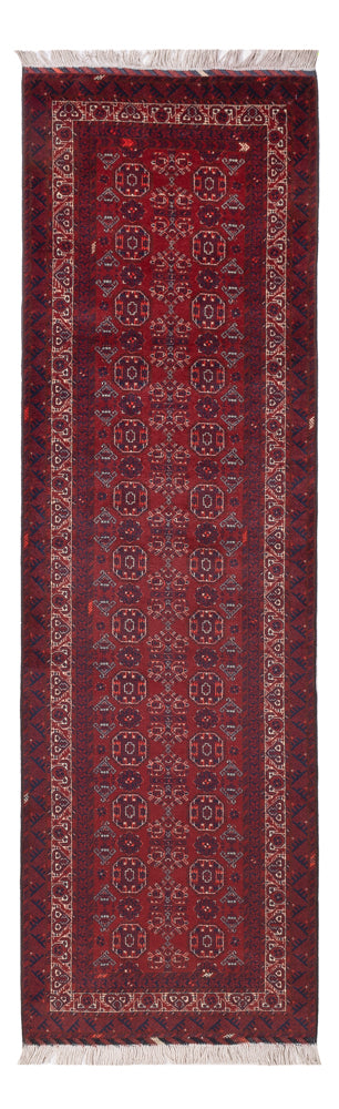 Runner Afghansk matta - Bukhara - 285 x 82 cm - röd