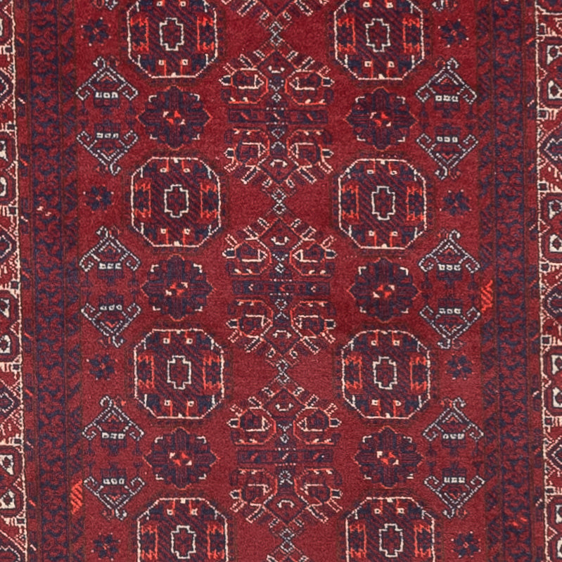 Runner Afghansk matta - Bukhara - 285 x 82 cm - röd