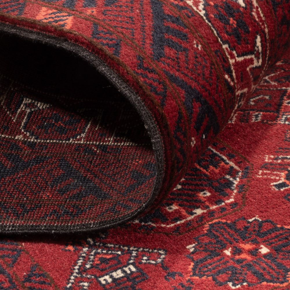 Runner Afghansk matta - Bukhara - 285 x 82 cm - röd