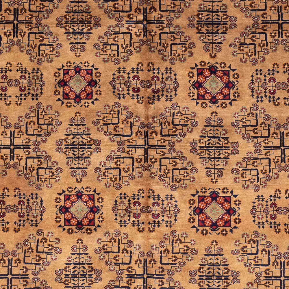 Afghansk matta - 390 x 290 cm - mörk beige