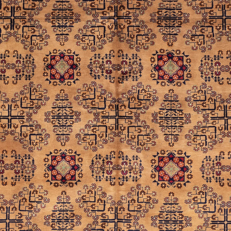 Afghansk matta - 390 x 290 cm - mörk beige