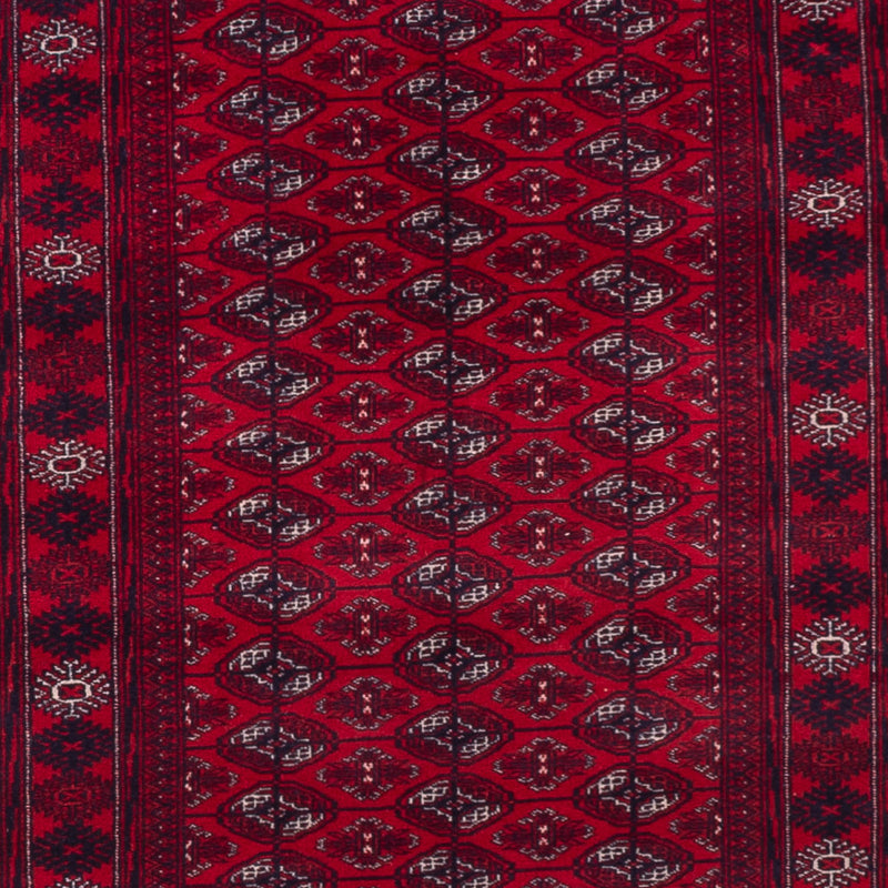 Runner Turkaman-matta - 396 x 87 cm - röd