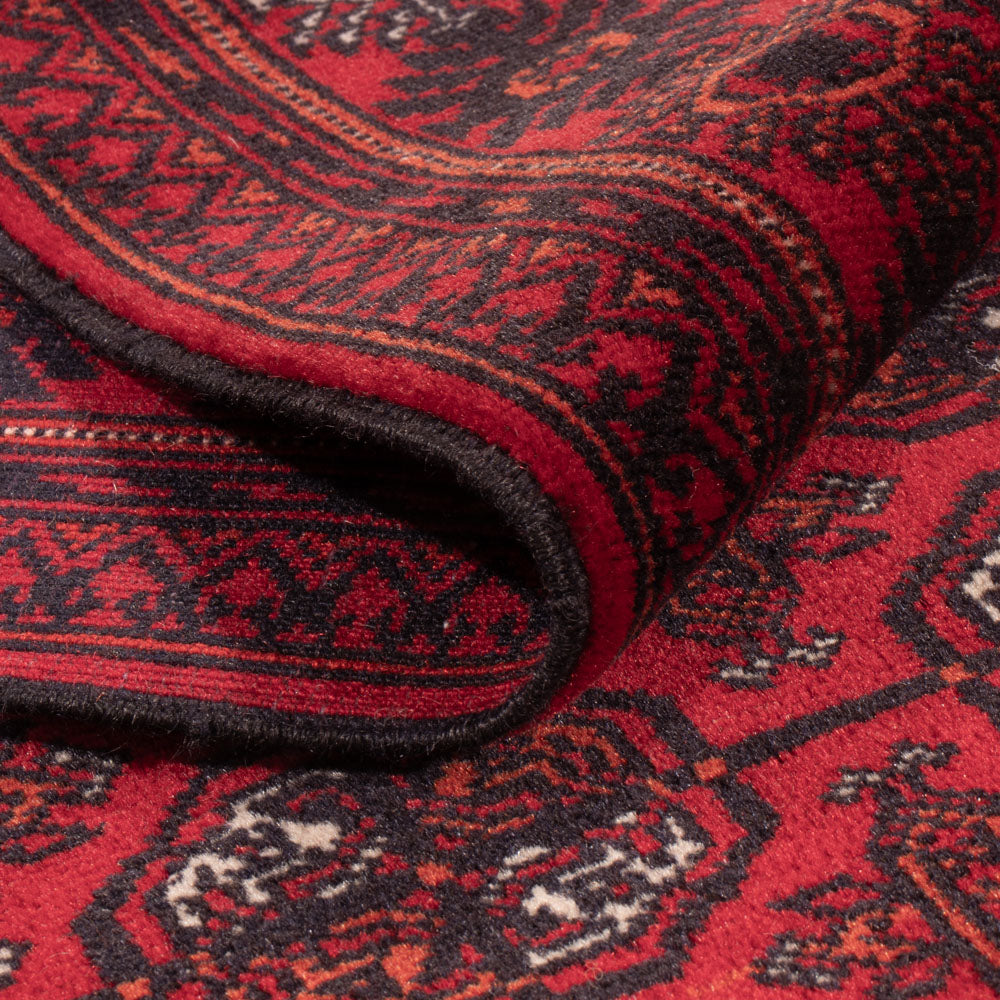 Runner Afghansk matta - Bukhara - 294 x 84 cm - röd