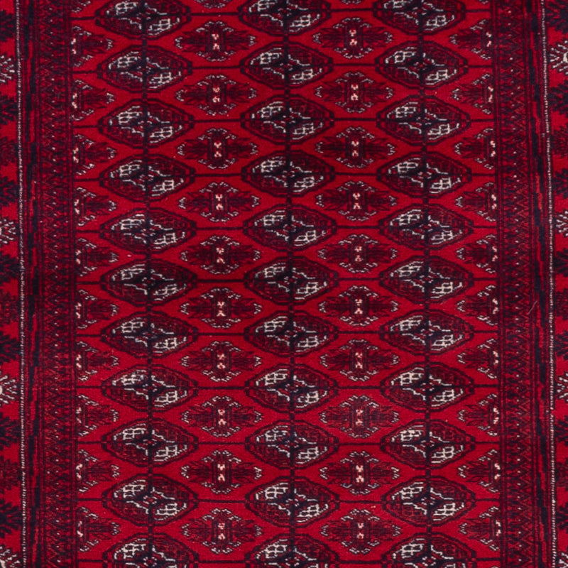 Runner Afghansk matta - Bukhara - 397 x 86 cm - röd