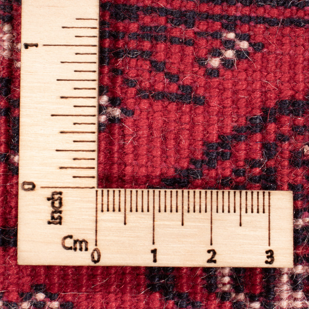 Runner Afghansk matta - Bukhara - 397 x 86 cm - röd