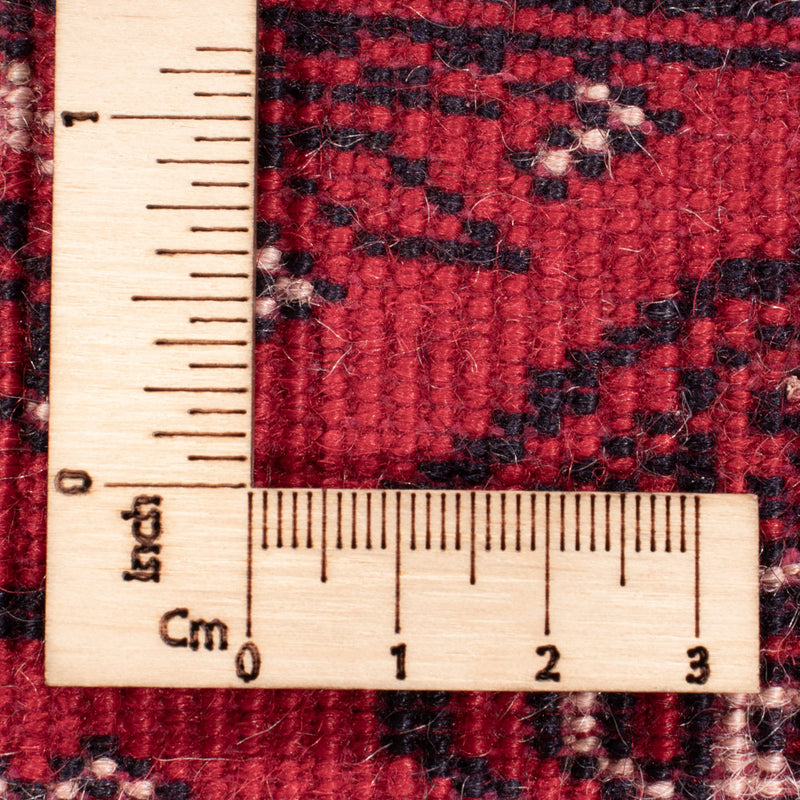 Runner Afghansk matta - Bukhara - 397 x 86 cm - röd