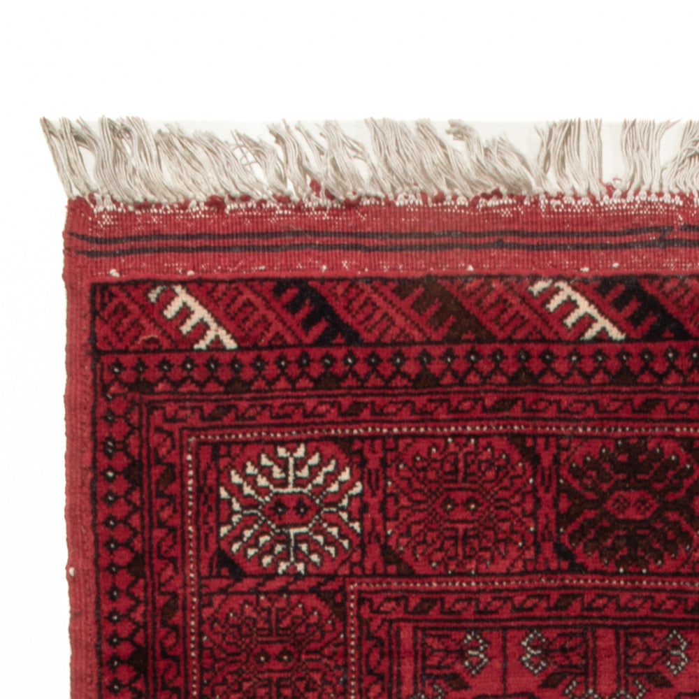 Afghansk matta - Bukhara - 122 x 70 cm - mörkröd