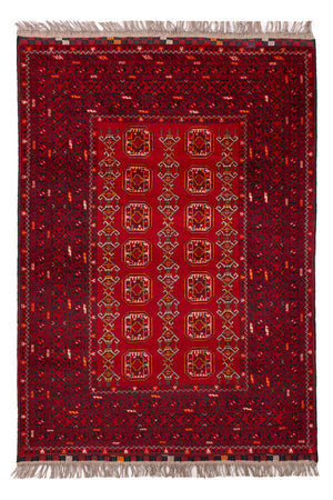 Afghansk matta - Bukhara - 147 x 104 cm - röd
