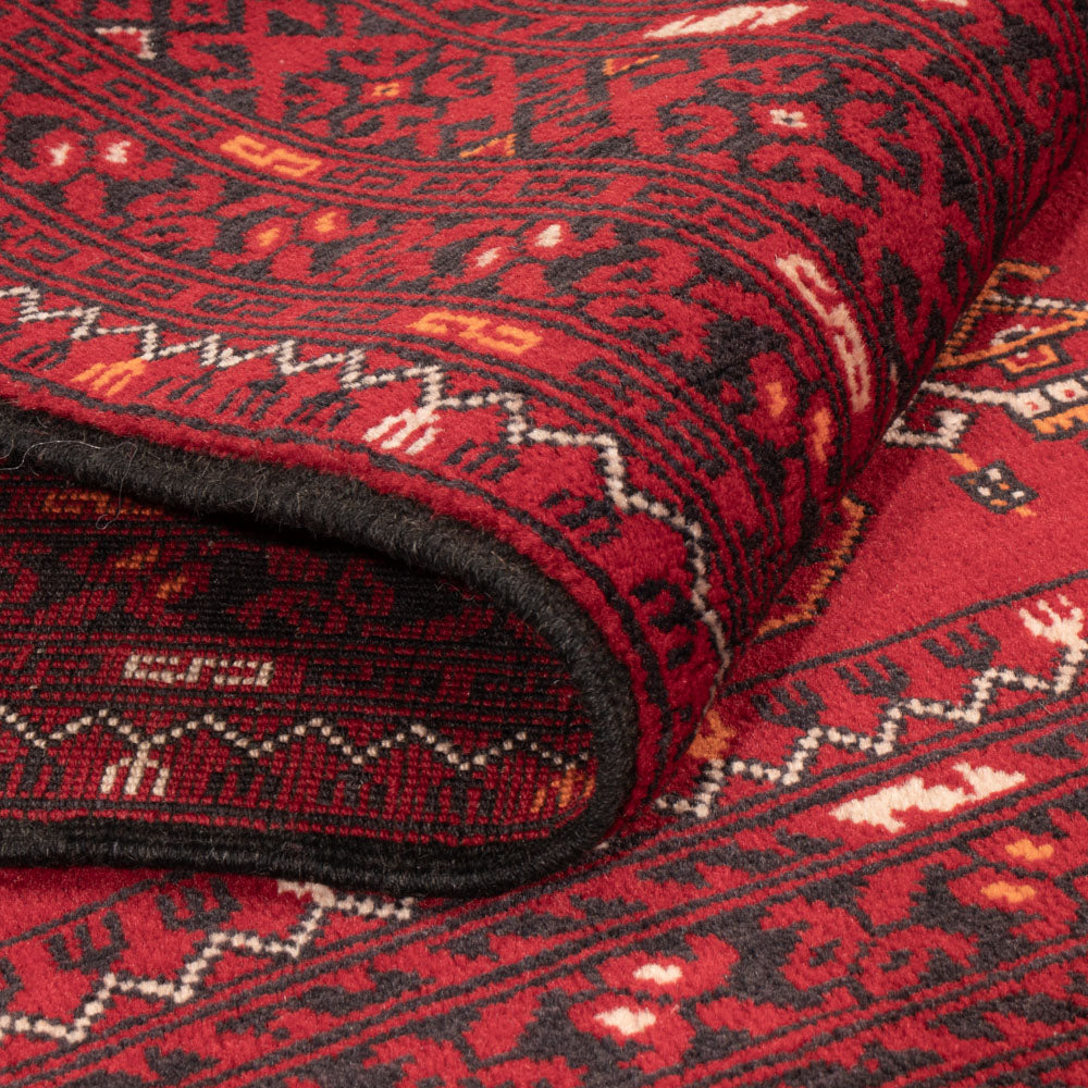 Afghansk matta - Bukhara - 147 x 104 cm - röd