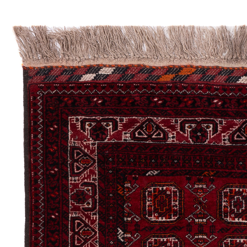 Afghansk matta - Bukhara - 140 x 102 cm - mörkröd