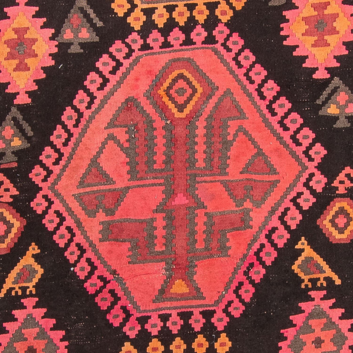 Runner Kelim-matta - gammal - 330 x 160 cm - flerfärgad