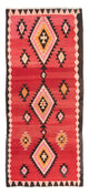 Runner Kelim-matta - gammal - 387 x 160 cm - flerfärgad
