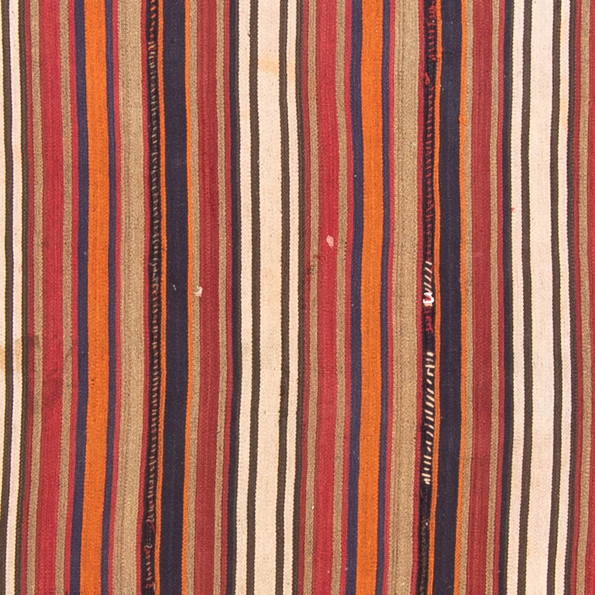 Kelim-matta - gammal - 200 x 170 cm - flerfärgad