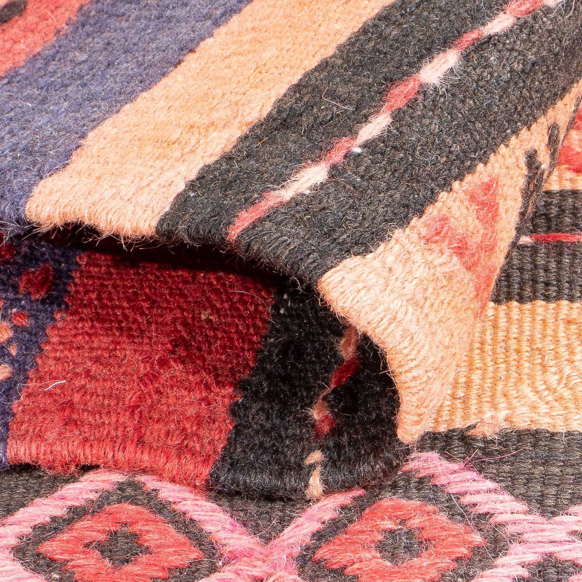 Kelim-matta - gammal - 210 x 150 cm - flerfärgad