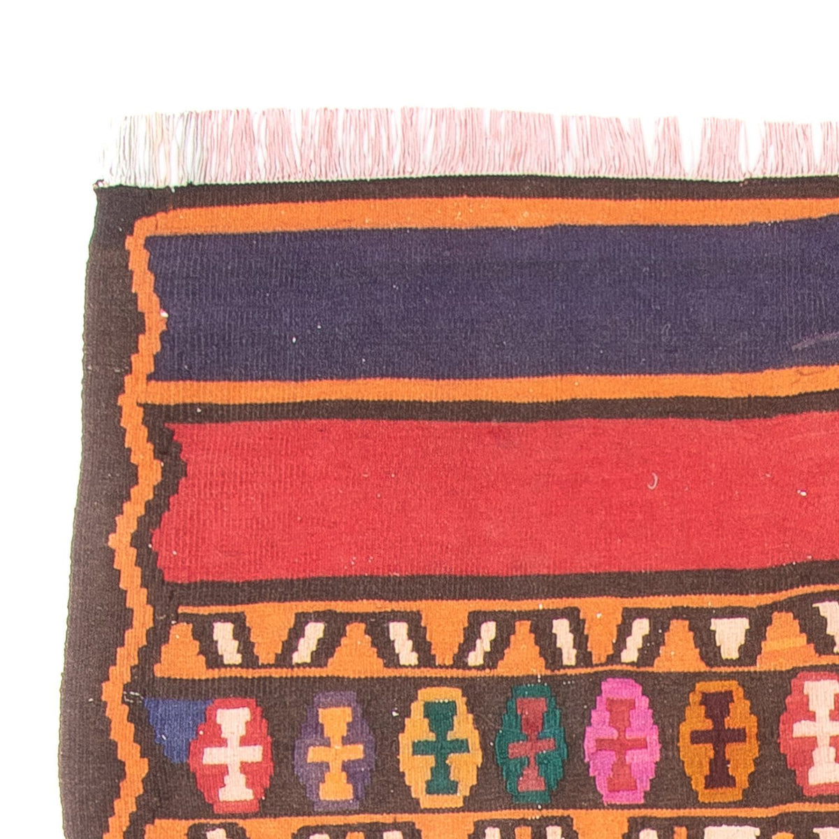 Runner Kelim-matta - gammal - 310 x 144 cm - flerfärgad