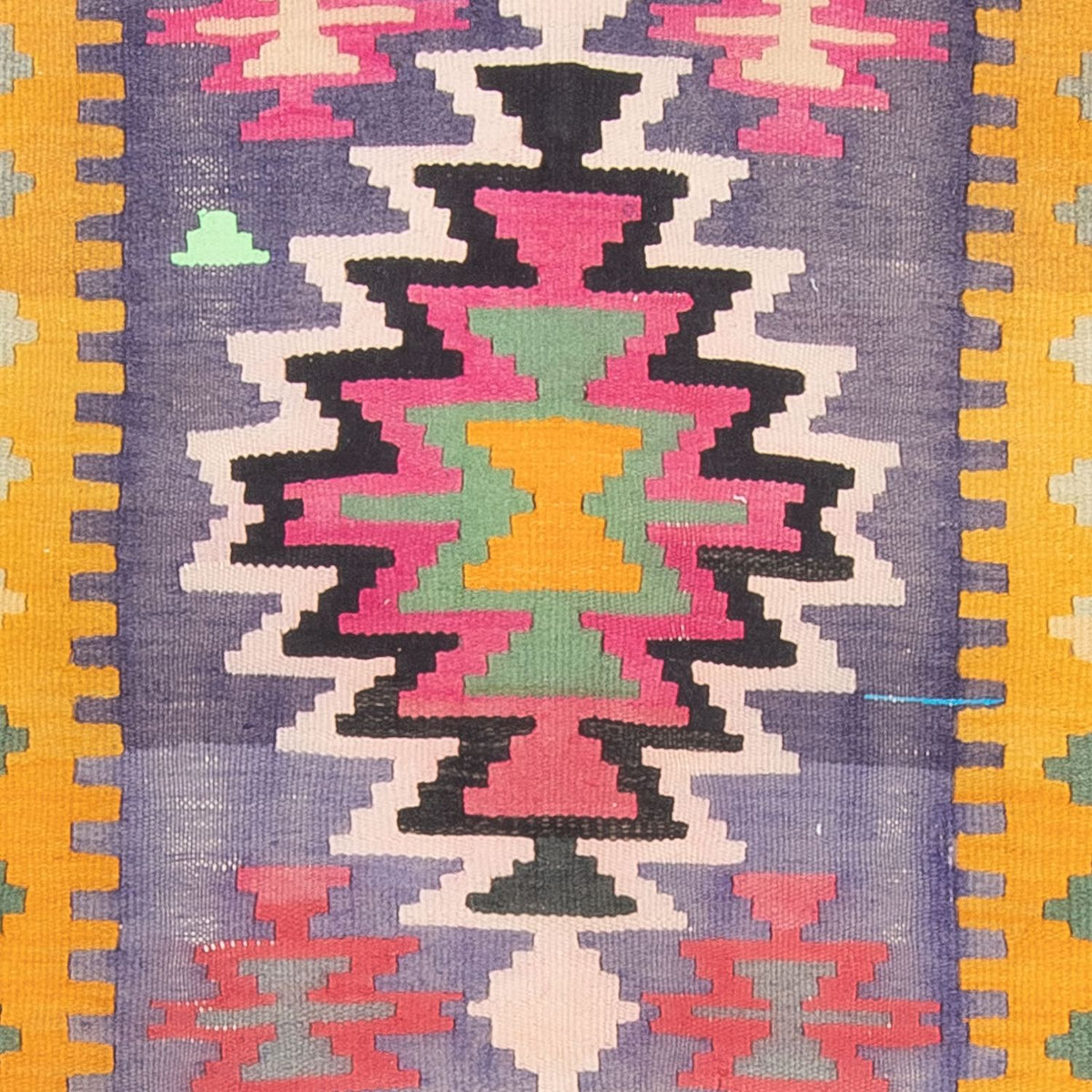 Runner Kelim-matta - gammal - 360 x 147 cm - flerfärgad