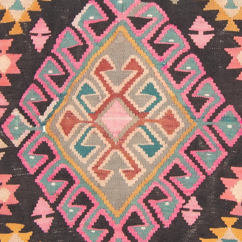 Runner Kelim-matta - gammal - 347 x 150 cm - flerfärgad