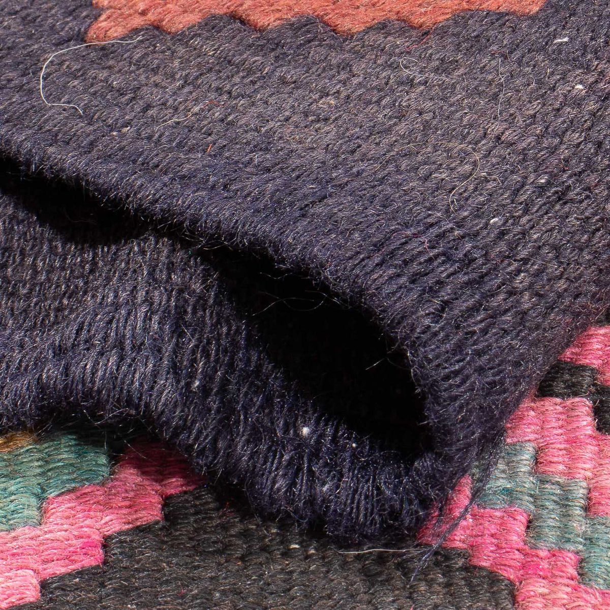 Runner Kelim-matta - gammal - 347 x 150 cm - flerfärgad