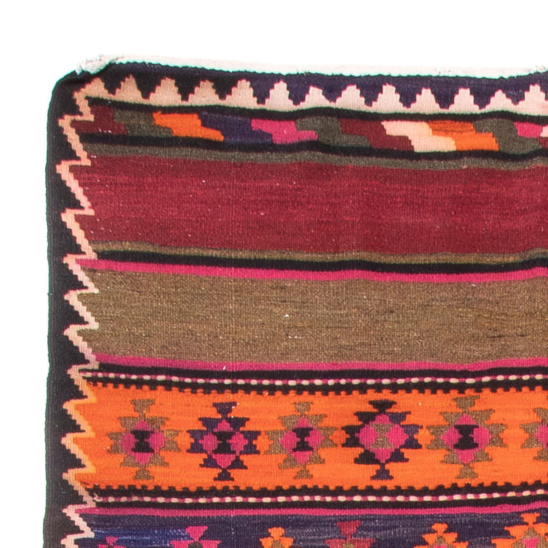 Runner Kelim-matta - gammal - 395 x 160 cm - flerfärgad