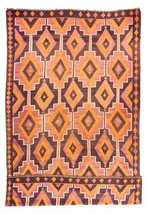 Kelim-matta - gammal - 460 x 280 cm - flerfärgad